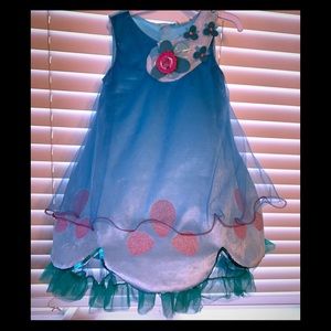 Girls Trolls princess Poppy costume size 4-6X